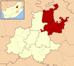 Location in Gauteng